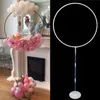 2set Round Circle Balloon Holder Bow Arch Balloons Frame Column Stand Baby Shower Balloons Decor Kids Birthday Party Supplies2546550