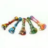 Novelty custom logo colorful wholesale glass filter smoking pipe tobacco silicone bubbler hand water pipe smoking