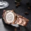 Women's Fashion Watch Ladies Casual Rhinestone Stainless Steel Quartz Wristwatch