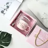 Luxury Pink Gold Mrs ceramica tazza di caffè in marmo coppia di sposi amanti tè al latte colazione regalo LJ200821