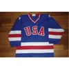 Thr 1980 Miracle On Ice Hockey Jerseys 15 Mark Wells 24 Rob McClanahan 28 John Harrington Hommes 100% Cousu Team USA Hockey Jersey