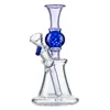 Wholesale N Holes Perc Hookahs Straight Type Ball Shape Style Bongs Water Pipe With Glass Bowl Oil Dab Rigs Smoking Pipes 14.5mm Female Joint Heady Glass XL-2091