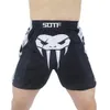 SOTF mma Testa di serpente nero Movimento elastico combattimento pantaloncini mma Tiger Muay Thai pantaloncini da boxe sanda kickboxing abbigliamento mma 2012165395479