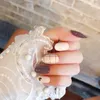 24 stks nep spijkers hartvormige patroon acryl ronde hoofd nep nagels tips ingericht voor mode nail arts uv gel manicure