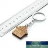 Huis Key Chain Wood Keychain Housewarming Gift Nieuw huis Gegraveerde sleutelring First House Nieuwe Warming Promotion Gifts