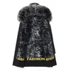 Winter Long Parka Men Overcoat Winter Long Coat Alaska Parka Warm Men Winter Jacket Hooded Fox Fur Collar Real Fur Coat 201028