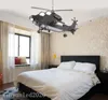 High End Customization черный творческий ретро истребитель мальчика спальня детская комната лампы мультфильма декоративный самолет люстры