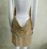 Sexy Hot Partygpwn Strap Sequins Robes de soirée courtes Taille S à L Stock pas cher Livraison gratuite