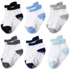 Kinder Socken Antislip Kleber Baby Socken Nette Gestreifte Baby Fuß Abdeckung Junge Baumwolle Boot Socken Kleinkind Boden Socken Strumpfwaren ZZC3408