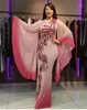 New African Dresses for Women Dashiki Print African Clothes Bazin Riche Sexy Slim Ruffle Sleeve Long Africa Maxi Dress Woman1