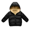 Parkas d'hiver Enfants Vestes Cap Amovible Polaire Garçons Filles Super Doux Chaud Épaissir Velours Enfants Manteau Bébé Survêtement Veste LJ201017