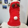 Roupas de cachorro de Natal inverno capa de casaco de cachorro grande gal￪s corgi samoied Golden retriever roupas de Natal