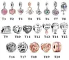 Ny original 925 Sterling Silver Bead Familj Moder Dag Kärlek Hjärta Hängsmycke Charm Fit Pand Armband Halsband DIY Kvinnor Smycken