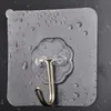 Transparent Wall Hooks Waterproof Oilproof Self Adhesive Hooks Reusable Seamless Hanging Hook For Kitchen Bathroom YYE3457