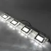 Nuevo diseño 6W Lámpara doble Superficie de cristal Baño Dormitorio Lámpara Luz blanca Plata Nodic Art Decor iluminación Lámparas de pared impermeables modernas