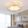 Moderne LED Gold Crystal plafondlampen woonkamer decor creatieve zwarte bloemen lamp voor slaapkamer keuken