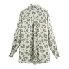 BLSQR Fashion Asymmetric Leopard Print Loose Blouses Kvinnor Vintage Långärmad Button-Up Kvinnor Blusas Chic Toppar H1230