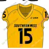 Koszulki piłkarskie Koszulka piłkarska Southern Mississippi NCAA College Jack Abraham Kevin Perkins De'Michael Harris Quez Watkins Jones Whittington Turner Thomas