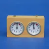 Retro mechanisch schaakspel klok retro houten shell mechanisch schaakklok alarm niet tikkend geluid met led snooze light1254u8563960