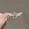 s1915 fashion jewelry rhinstone angel wing barrette hairpin hair clip bobby pin single piece barrette hair accessories