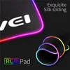 Awei RGB Mouse Pad Mousepad Mousepad LED Backlight Mouse Pads Grande Tamanho Gamer Desk Tapete Teclado de computador Mouse Pad 800 * 350 * 4