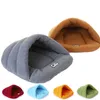 Haustier Schlafsack Weiche Polar Fleece Matte Katze Kleine Hund Welpen Zwinger Bett Sofa Schlafsack Haus Welpen Höhle Betten winter Warm WLL1625