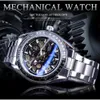 Forsining Hand Full Hollow Waterproof Steel Strip Men's Automatic Mechanical Watch Men's Watch