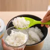 أدوات المطبخ الإبداعية سيليكون عالية مقاومة درجات الحرارة الكهربائية طباخ الأرز الملعقة الأرز قطعة واحدة لا تؤذي وعاء الأرز سكوب T9I00858