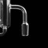 Rauchen neuer Diamond Knot Loop Quarz Banger mit Bubbler Carb Cap Einsatz 10mm 14mm 18mm Recycler Banger Nägel für Glasbongs