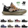 ACG Mountain Fly Low Herr Dam Löparskor Triple Black Fusion Violet Olivgrön Abyss Antracit Brun Basalt Fossil Flash Crimson Sneakers Sneakers