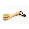 Brosse de nettoyage du visage manche en bois poils naturels doux exfoliation du visage brosses à récurer à sec propres de haute qualité 3cg G24141884