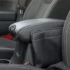 Couvercle de boîte d'accoudoir Console centrale avec poches de sac de rangement pour Jeep Wrangler JK 11-17