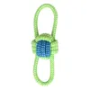 Pet Dog Toys Cotton Ball Puppy Chew Molar Toy Teeth Clean Interactive Chewing Durable Braided Rope Funny Tool JK2012XB