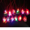 2021 Christmas Light Up Collier clignotant Enfants Enfants Glow Up Up Cartoon Santa Claus Party Party de Noël1443879