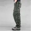 Mode Style militaire hommes Cargo pantalon décontracté multi poches tactique militaire pantalon printemps coton armée pantalon hommes 8 poches H1223