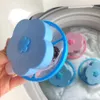 Machine à laver réutilisable Épilation Attrape-filtre Pochette en filet Boules de nettoyage Sac Fibres sales Collecteur Filtre Disques à boules à lessive