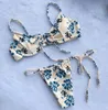 OMKAGI Marca Costumi da bagno Donna Sexy Stampa con ferretto Bikini Push Up Costume da bagno Biquini Costume da bagno Beachwear Bikini 2019 Mujer T200708