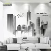 PVC Nortic City Wall Stickers Home Decor Living Room Bedroom Background Wall Decoration Self Adhesive Room Decor Sticker 220309