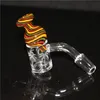 fumo nuovo modello Quarzo Banger Carb Cap set 25mm quarzo chiodo 14mm Maschio Terp bordo smussato Bangers per Dab Rigs Bong in vetro