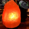 Luces nocturnas de calidad superior Lámpara de roca de sal de cristal iónico del Himalaya con interruptor de cable de atenuación Enchufe del Reino Unido 1-2 kg - Natural