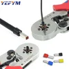 Buisvormige Terminal Krimptang HSC8 6-4 6-6 16-6max 0 08-16mmwire mini Beentje crimper gereedschap YEFYM Huishoudelijke elektrische kit 2201211W