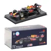 BBURAGO 1:43 RB16B # 33 # 11 Formel Bil Static Die Cast Vehicles Collectible Modell Racing Car Leksaker 220113