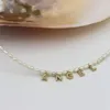 VishowCo nom personnalisé tour de cou naturel personnalisé pavé cristal Zircon lettre collier de perles bijoux cadeaux d'anniversaire