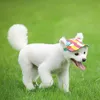 Собака бейсбольная кепка собака одежда регулируемый щенок открытый спорт солнцезащитная защита от солнца бейсбольные шапки шапки козырек sunbonnet наряд с ушными отверстиями для маленьких собак 12 цвет оптом