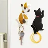 Gatinho gato geladeira adesivo ímã gancelador gatinho adorável gatinho bonito ornamento animal crianças cozinha organizar armazenamento casa decoração