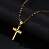 Collier pendentif petite croix pour femmes et filles, Mini Crucifix, bijoux à breloques chrétiennes