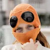 Chapeau d'hiver pour garçons et filles, lunettes coupe-vent d'extérieur avec masque, chapeaux d'hiver, casquette de Protection des oreilles, chapeaux chauds pour enfants, 5596070