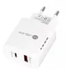 Nieuwe aankomsten EU US QC3.0 20W Type C Wall Charger Draagbare mobiele telefoon Snelle oplader voor iPhone 13 12 11 Pro MAX PD01 met doos