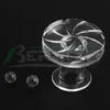 Beracky Full Weld Beveled Edge Quartz Banger With Quartz Carving Spinner Cap Terp Pearls 25mmOD 10mm 14mm 18mm 4590 Quartz Nails For Rigs