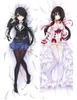 Anime Dakimakura Body DATE A LIVE Kurumi Tokisaki 150x50cm 100x35cm Federa per cuscino Manga 201212